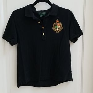 Black Lauren Ralph Lauren Polo Shirt M
